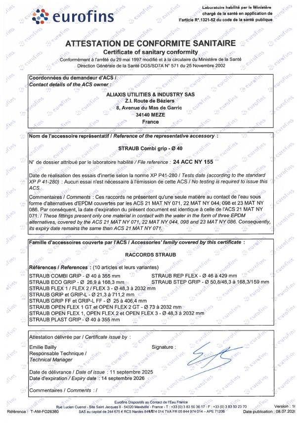 ACS STRAUB ACS STRAUB