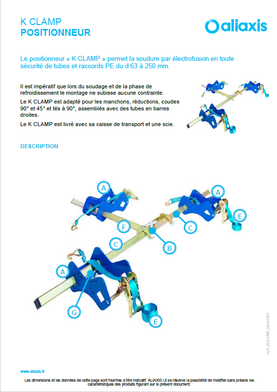 K CLAMP - Positionneur