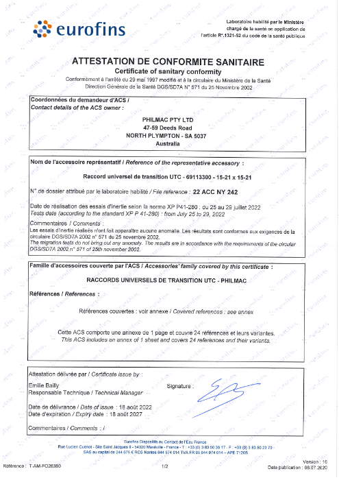 ACS Philmac UTC ACS Philmac UTC