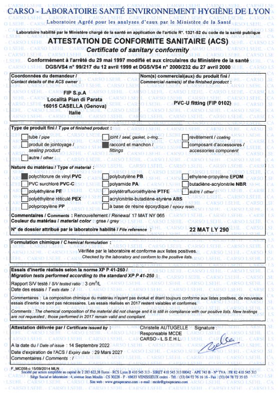ACS PVC-U ACS PVC-U