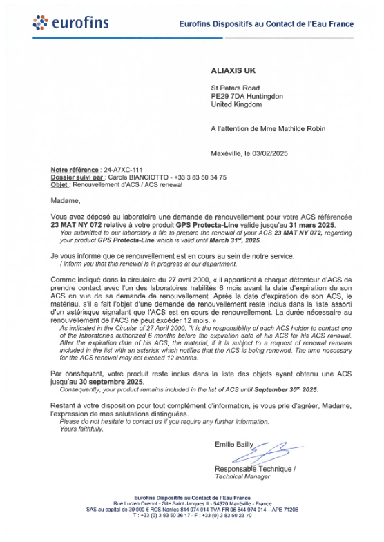 ACS 23 MAT NY 072 renouvellement ACS 23 MAT NY 072 renouvellement