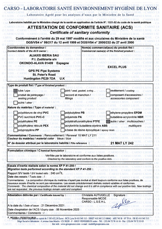 ACS EXCEL PLUS ACS EXCEL PLUS