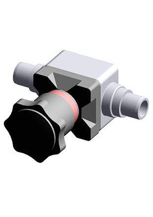 CMDC | Compact diaphragm valve with male ends for solvent welding, metric series