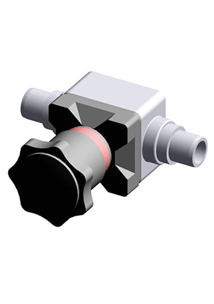 CMDV | Compact diaphragm valve with male ends for solvent welding, metric series