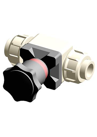 CMUIM | Compact diaphragm valve with female union ends for socket welding, metric series