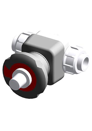 DKLUIF | DIALOCK® diaphragm valve with stroke limiter and female union ends for socket welding, metric series