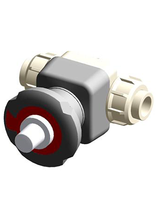 DKLUIM | DIALOCK® diaphragm valve with stroke limiter and female union ends for socket welding, metric series
