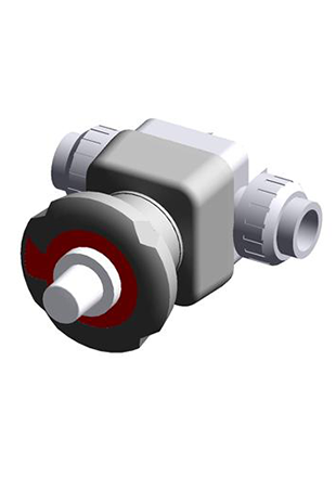 DKLUIV | DIALOCK® diaphragm valve with stroke limiter and female union ends for solvent welding, metric series
