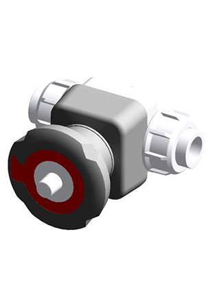 DKUIF | DIALOCK® diaphragm valve with female union ends for socket welding, metric series