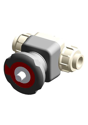 DKUIM | DIALOCK® diaphragm valve with female union ends for socket welding, metric series