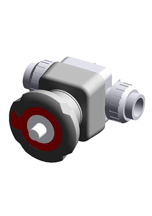 DKUIV | DIALOCK® diaphragm valve with female union ends for solvent welding, metric series