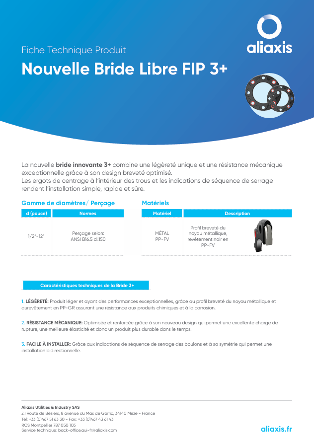 Nouvelle Bride Libre FIP 3+