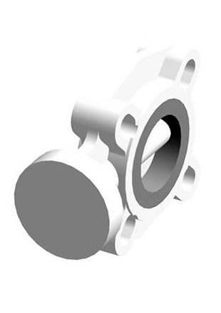 FKOF/FM LUG ISO-DIN | Bare shaft Butterfly valve, version Lug ISO-DIN