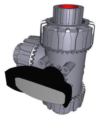 LKDFC | DUAL BLOCK® 3-way ball valve with BSP threaded female ends LKDFV - L-port ball
