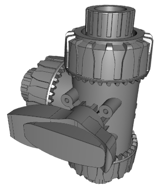 LKDFM | DUAL BLOCK® 3-way ball valve with BSP threaded female ends - L-port ball