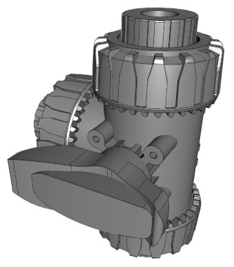 LKDFV | DUAL BLOCK® 3-way ball valve with BSP threaded female ends LKDFV - L-port ball
