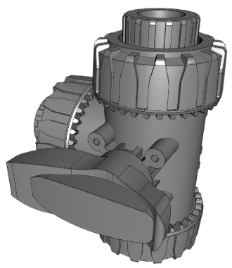 LKDGV | DUAL BLOCK® 3-way ball valve with female ends, JIS thread LKDGV - L-port ball