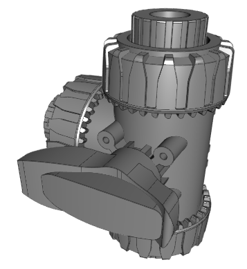 LKDIV | DUAL BLOCK® 3-way ball valve with female ends for solvent welding, metric series LKDIV - L-port ball