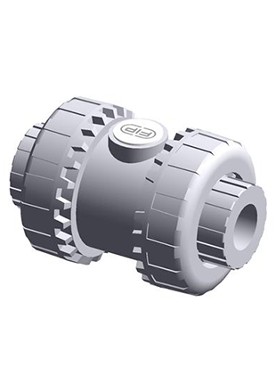 SSEIV | Easyfit spring check valve with female ends for solvent welding, metric series