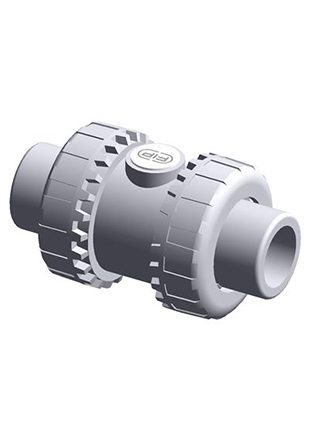 SXEAC | Easyfit ball check valve with female ends for solvent welding, ASTM series