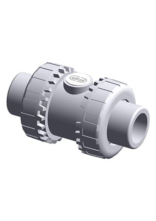 SXEAV | Easyfit ball check valve with female ends for solvent welding, ASTM series