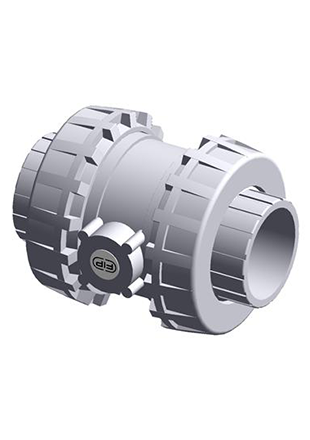 SXEAV | Easyfit ball check valve with female ends for solvent welding, ASTM series