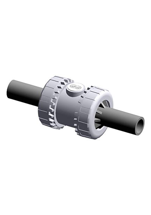 SXEBEV | Easyfit ball check valve with PE100 SDR 11 male ends for butt welding or electrofusion welding (CVDE)