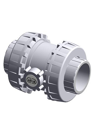 SXEIC | Easyfit ball check valve with female ends for solvent welding, metric series