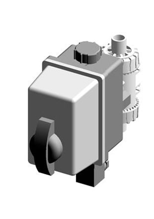 TKDDC/CE 90-240 V AC | 3-WAY BALL VALVE DualBLOCK® with metric series plain male ends electrically actuated multivolt 90-240 V AC 50-60 Hz. T bore Ball