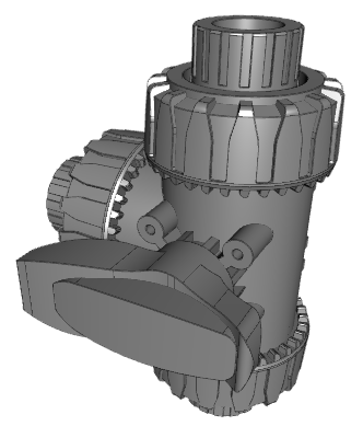 TKDFM | DUAL BLOCK® 3-way ball valve with BSP threaded female ends - T-port ball
