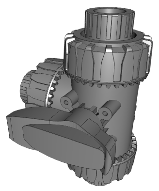 TKDFV | DUAL BLOCK® 3-way ball valve with BSP threaded female ends TKDFV - T-port ball