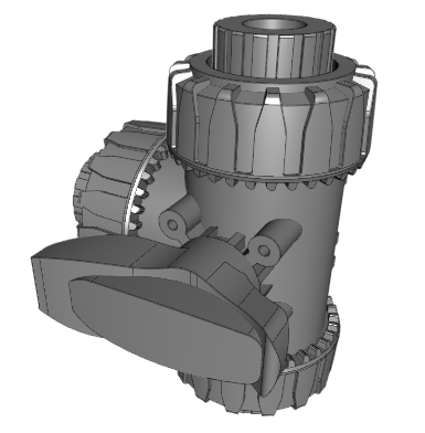 TKDIV DUAL BLOCK® 3-way ball valve with female ends for solvent welding, metric series TKDIV - T-port ball