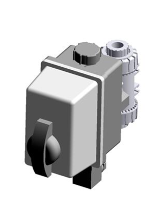 TKDIV/CE 24 V AC/DC | Electrically actuated DUAL BLOCK® three way ball valve with metric plain socket ends for solvent welding, T bore** and electric actuator 24 V AC/DC