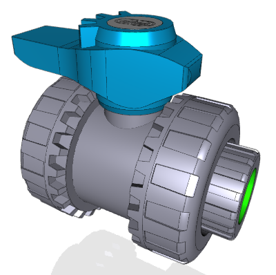VEEGV | Easyfit 2-way ball valve with female ends, JIS thread