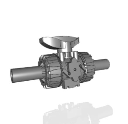 VKDBM | DUAL BLOCK® 2-way ball valve with long spigot male ends in PP-H SDR 11 for butt welding or electrofusion (CVDM)