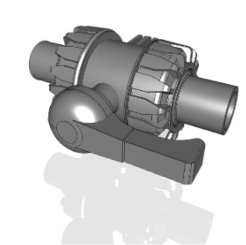 VKDBM | DUAL BLOCK® 2-way ball valve with long spigot male ends in PP-H SDR 11 for butt welding or electrofusion (CVDM)