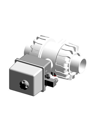 VKDDF/CE 90-240 V AC | Electrically actuated DUAL BLOCK® ball valve with metric plain spigot ends for socket welding and electric actuator multivolt 90-240 V AC 50-60 Hz