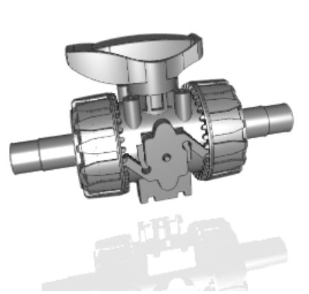 VKDDM | DUAL BLOCK® 2-way ball valve with male ends for socket welding, metric series