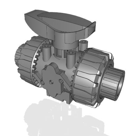 VKDFM | Dual Block® 2-way ball valve with BSP threaded female ends