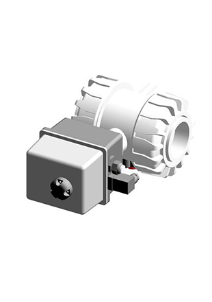VKDIF/CE 24 V AC/DC | Electrically actuated DUAL BLOCK® ball valve with metric plain socket ends for socket welding and electric actuator 24 V AC/DC