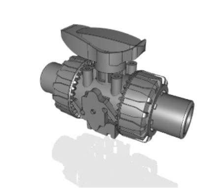 VKDJV | DUAL BLOCK® 2-way ball valve with female ends for solvent welding, JIS series