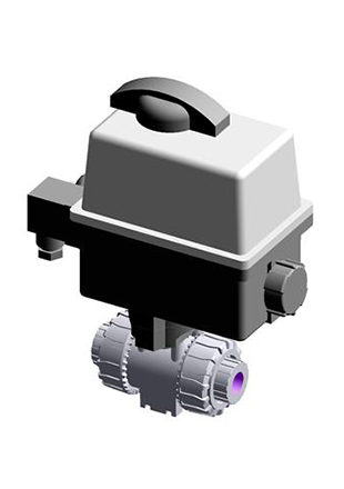 VKDNV/CE 24 V AC/DC | Electrically actuated DUAL BLOCK® ball valve with NPT threaded ends and electric actuator 24 V AC/DC