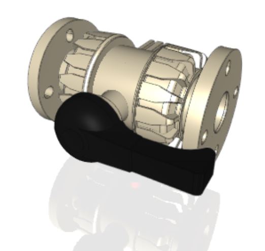VKDOAM | DUAL BLOCK® 2-way ball valve with fixed flange, drilled ANSI B16.5 cl.150FF