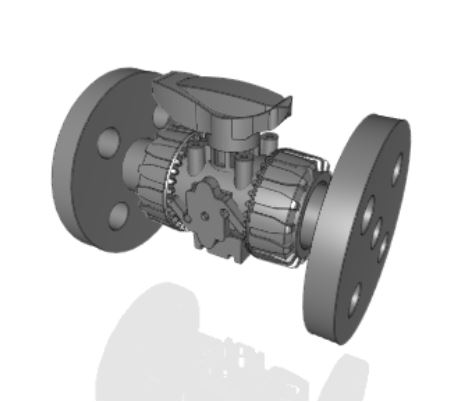 VKDOAV | DUAL BLOCK® 2-way ball valve with fixed flange, drilled ANSI B16.5 cl.150#FF