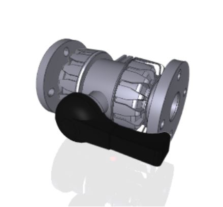 VKDOAV | DUAL BLOCK® 2-way ball valve with fixed flanges, drilled ANSI B.16.5 cl.150 #FF.