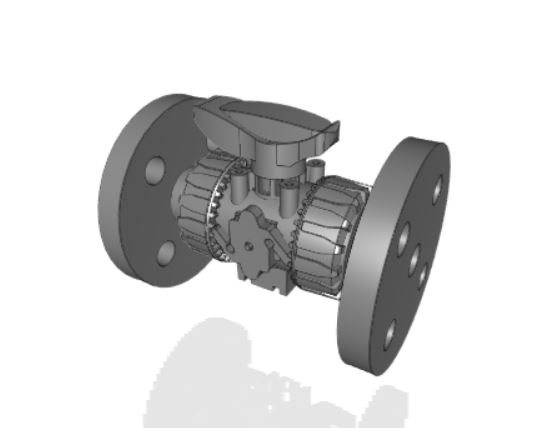 VKDOC | DUAL BLOCK® 2-way ball valve with fixed flanges, drilled EN/ISO/DIN PN10/16. Face to face according to EN 558-1