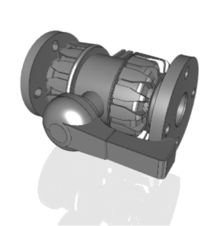 VKDOF | DUAL BLOCK® 2-way ball valve with fixed flanges, drilled EN/ISO/DIN PN10/16. Face to face according to EN 558-1