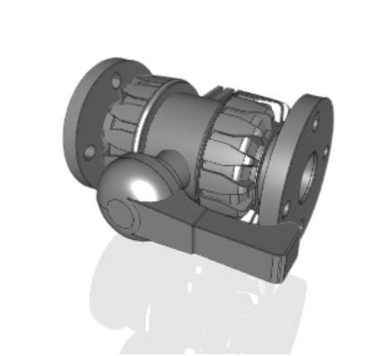 VKDOV | DUAL BLOCK® 2-way ball valve with fixed flanges, drilled PN10/16. Face to face according to EN 558-1