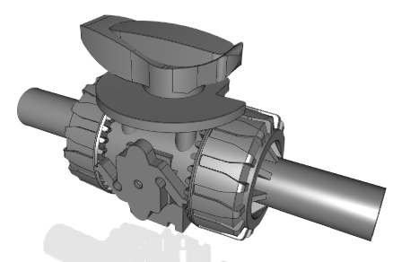VKRBF | DUAL BLOCK® regulating ball valve with long spigot male ends in PP-H for butt welding or electrofusion (CVDM)