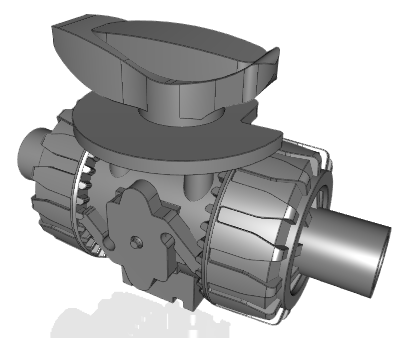VKRDF | DUAL BLOCK® regulating ball valve with male ends for socket welding, metric series